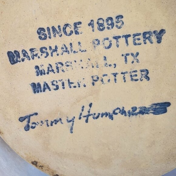 MARSHALL POTTERY KAREN MUG NATURAL CLAY COLOR WITH BLUE GLAZE DETAILS - Picture 3 of 5